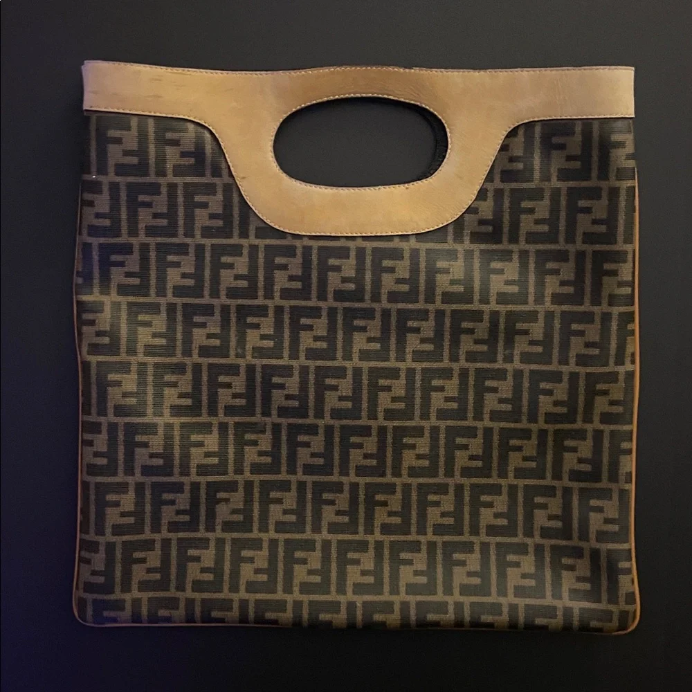 Fendi Zucca Tote/Clutch Bag